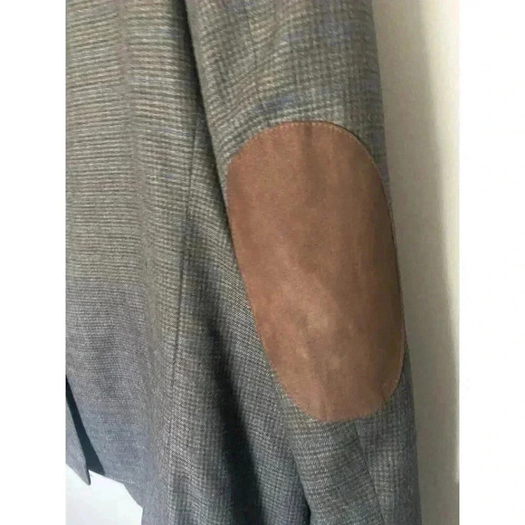 Ralph Lauren Charcoal Mens Sport Jacket Blazer Size 50 R Elbow Patches Business - Picture 6 of 8